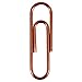 JAM Paper Colored Standard Paper Clips - Small - Rose Gold - 100/pack