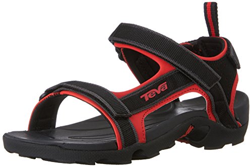 Teva tanza sport sandal (little kid/big kid), black/red…