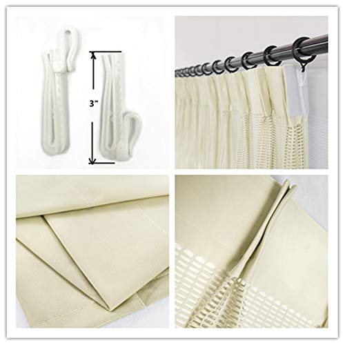 cololeaf 5ft Wide x 7ft Tall Pinch Pleated Hanging for Hospital Medical Clinic SPA Lab Cubicle Curtain Divider Privacy Screen, in Beige Customizable