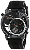 Stuhrling Original Men's 503.33561 Eclipse Horizon Swiss Quartz Dual Time Black Watch
