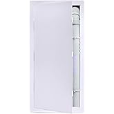 Suteck Plumbing Access Panel for Drywall Ceiling 14 x 29 Inch Reinforced Plastic Wall Access Doors Removable Hinged White