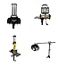 Heavy Duty Tripod Adjustable Stand for Stage, Construction Lights, Workshops, Signage, by In360light