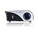 Video Projector,Dihome 1200 Lumens HD Projector with free HDMI Cables Multimedia Home Theater Projector USB/AV/SD/HDMI/VGA -Black