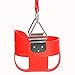 FUNMILY Toddler Swing Seat, High Back Full Bucket Swing with 60 inch Plastic Coated Swing Chains & 2 Snap Hooks Fully Assembled Swing Set (Red)