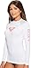 Roxy Women's Standard Whole Hearted Long Sleeve UPF 50 Rashguard, White, S