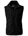 H2H Men's Multiple Pockets Cotton Safari Fishing Military Vest Black US M/Asia L (KMOV0152)
