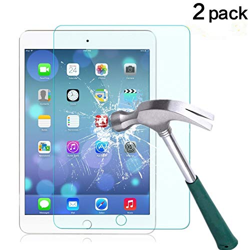TANTEK l208 HD Clear Tempered Glass Screen Protector for Apple IPad Mini 4, 2 Piece