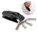 Aluminum Key Holder Clip Folder Multi-use EDC Pocket Tool EDC Gear (Black)