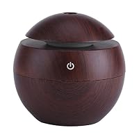 Ciglow USB Essential Wood Aroma Humidifier for Home and Office Car Bedroom Liveroom Etc.(Brown)
