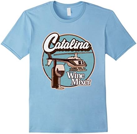 Men's Catalina Wine Mixer T-Shirt. 2XL Baby Blue