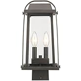 Z-Lite 574PHMS-ORB 2 Light Outdoor Post Mount Fixture, Oil Rubbed Bronze