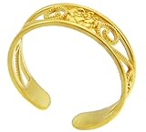 Yellow Gold Rose Toe Ring