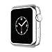 CooBES Compatible with Apple Watch Case Series 5/4 44mm 40mm, Ultra-Thin TPU Plating Bumper Shiny Lightweight Shockproof Protector Cover Slim Shell Frame Compatible iWatch (Silver, 44mm)