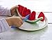 HABA Biofino Watermelon Washable Plush Play Food with 5 Slices