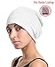 Night Sleep Cap Chemo Hat - Grey Black Women Soft Slouchy Beanie Bamboo Summer Cancer Headwear Hair Cover Lightweight Light Thin Cancer Headwear Gift