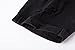roswear Women's Ripped Denim Mid Rise Stretchy Bermuda Shorts Jeans Black XL