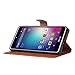 KuGi BLU Advance 5.5 HD case - ultra-thin MX style PU Cover + TPU Back Wallet stand Case For BLU Advance 5.5 HD / BLU Grand 5.5 HD smartphone(Brown)