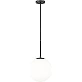 ML Lighting 25501-MB Kairo 12" Wide 1-Light Pendant - Matte Black