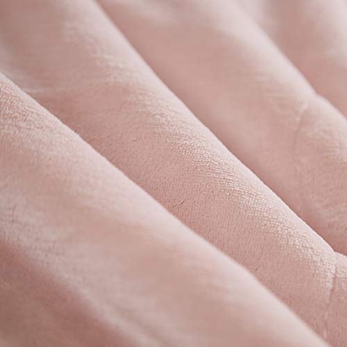 MERRYLIFE Decorative Sherpa Throw Blanket Ultra-Plush Comfort | Soft, Colorful | Home, Couch, Outdoor, Travel Use (60" 70",Pink