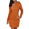 VONDA Damesjurk met lange mouwen, lange mouwen, lange mouwen, trui, slim getailleerd sweatshirt met zakken – – M