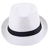 Bigood® Women Fedora Trilby Beach Sun Pp Braid Straw Panama Hat