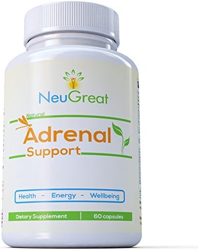 Premium Adrenal Supplement with Ashwagandha & L-Tyrosine - Counter Anxiety, Reduce Fatigue & improves mood - Cortisol Level Stabilizer and Weight Control - Improves Energy, Health & Wellbeing