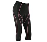 Xcellent Global Women's Cycling Shorts 3D Gel Padded Breathable Bicycle Pants Cycling Knickers Cycling Tights, Black FS027XXL