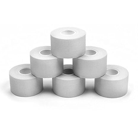 6 x Sport-Tape 2,5 cm x 10 m Farbe: weiß