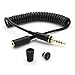 iPhone 6 FRE, NUUD / iPhone 6s FRE / iPhone 6 Plus NUUD Replacement LifeProof Headphone Adapter / Wire / Connector, Includes Headphone Jack Cover / Plug (BLACK coil)