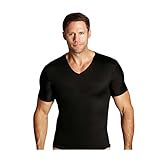 Insta Slim Black V-Neck Men's Firming Compression Under Shirt (2X Large)