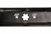 USA Mower Blades (2 MTD616MBP Toothed Extra High-Lift for MTD 490-100-M115 942-616 742-04087 Length 21-3/16 in. Width 2-3/4 in. Thickness .150 in. Center Hole 6 Point Star 38 in. Deck