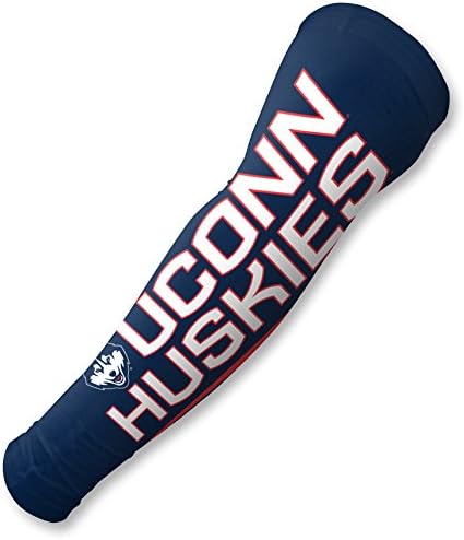 FanSleeves University of Connecticut Huskies Basketball Shooting Sleeves Pair For Men &amp; Women | Comfy Elastic &amp; Breathable Apparel | Muscle Recovery, Improve Circulation, or Wear as Husky Arm Flag