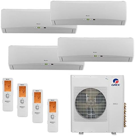 Gree Terra MULTI42CTERRA405 -42,000 BTU Multi21+ Quad-Zone Wall Mount Mini Split Air Conditioner Heat Pump 208-230V (9-12-12-12)