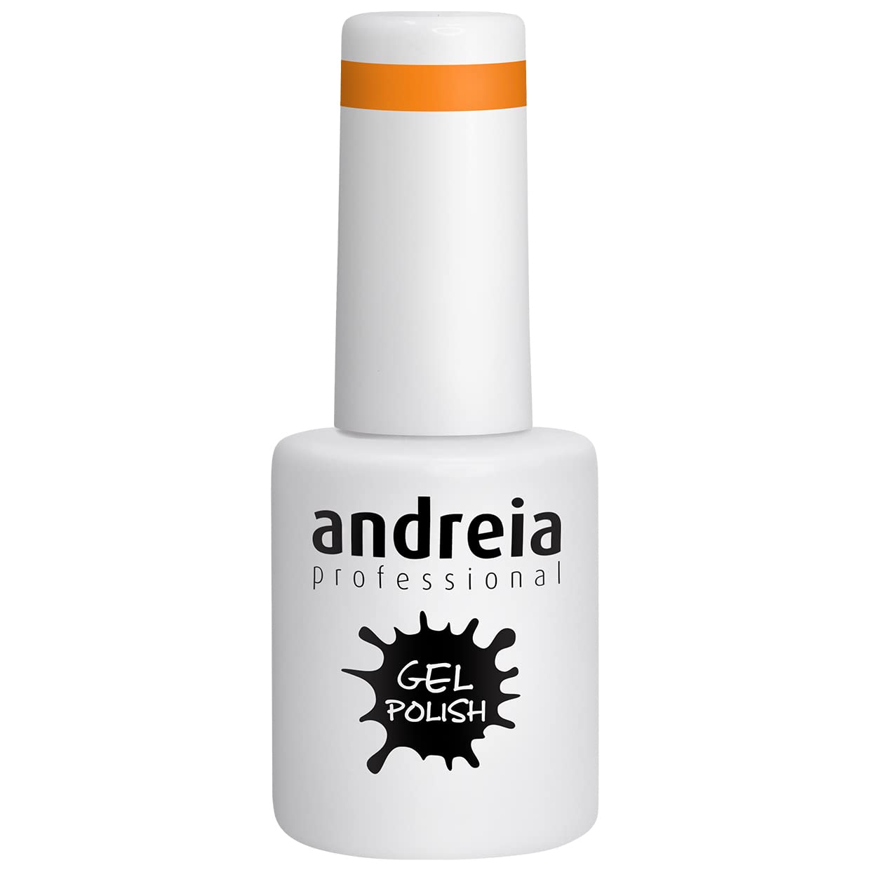 Andreia Semi-Permanent Nail Gel Polish for UV/LED Lamp - Intense Shine and 4 weeks Lasting Manicure Nail Gel Varnish - Colour 262 Neon Orange - Shades of Brights 10.5 ml