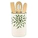 Lenox Holiday Utensil Crock with 3 Wooden Servers
