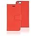 SafeSleeve Anti Radiation RFID Case: Compatible with iPhone 6/6s ELF & RF Blocking Identity Theft Protection Wallet (Red)