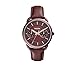 Fossil Women's 35mm Tailor Multifunction Watch with Wine Leather Strap