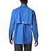 Columbia Men's PFG Bonehead II Long Sleeve Shirt, Cotton, Relaxed Fit, Medium, Vivid Blue