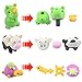 JOYIN 24 Pcs Prefilled Easter Eggs with Animal Puzzle, Animal Pencil Eraser Bulk Toys for Kids Boys Girls Easter Basket Stuffer, Easter Eggs Hunt, Party Favors, Classroom Prize