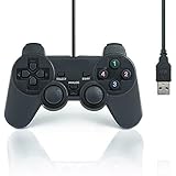 QUMOX Wired USB Gamepad Game Gaming Controller Joypad Joystick for PC Computer Laptop