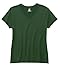 Hanes Women's Nano- V-Neck T-Shirt Deep Forest Medium