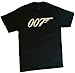 Top Notch Custom Apparel Adult James Bond 007 T-Shirt X-Large Black