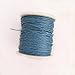 MonkeyJack 4 Rolls 80 Meters 1mm Waxed Cotton Cords Thread for DIY Bracelet Jewelry Making Blue