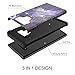 BENTOBEN Case for Galaxy Note 9, Galaxy Note 9 Case, Slim 2 in 1 Hybrid Soft TPU Bumper Hard PC Cover Heavy Duty Shockproof Purple Space Design Protective Phone Case for Girls Women, Purple