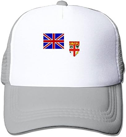 PJ090KA Custom Funny Unisex Flag Of Fiji Summer Caps Ash