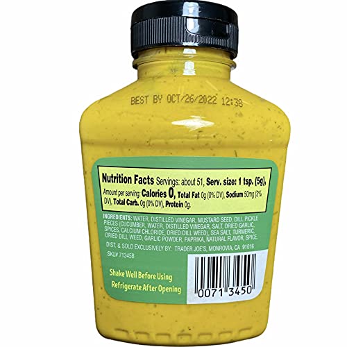 Trader Joe's Dill Pickle Mustard, 9 oz (Pack of 1) Pricepulse