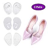 Metatarsal Pad, Ball of Foot Cushions, High Heel Cushion Insert for Women Foot Pain Relief, Anti-Slip Soft Forefoot Shoe Insole, One Size fits All, Pack of 3