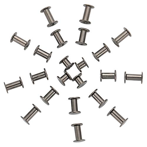 image for Norme 90 Pieces Black M5 Chicago Screws Binding Screw Metal Screw Post