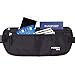 FOXNOV RFID Blocking Money Belt for Travel with 4 Card Protector Sleeves