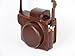 Bottom Opening Version Protective PU Leather Camera Case Bag For Olympus PEN Lite E-PL8 EPL8 with 14 - 42mm EZ F3.5-5.6 Lens with Strap Belt and Storage Card Case Dark Brown